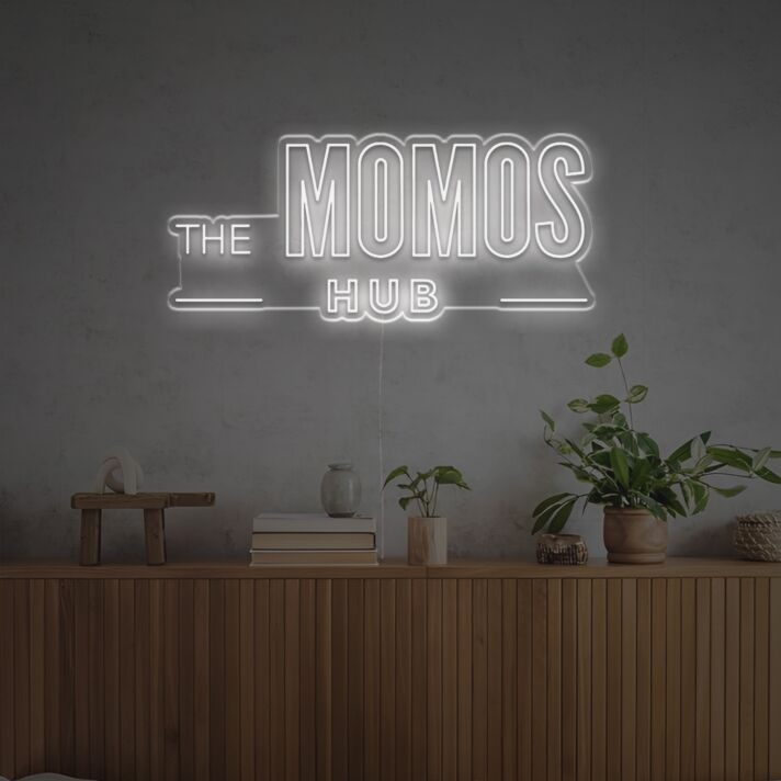 Brighten Your Bars, Weddings, and Home Décor with The Momos Hub LED Neon Sign.