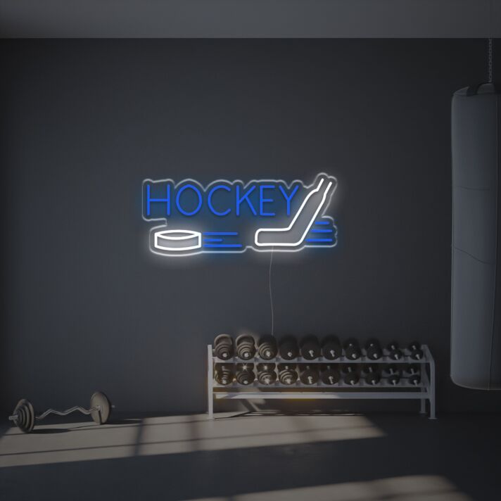 Elevate Your Sports Bar or Game Room Aesthetics with the Hockey LED Neon Sign