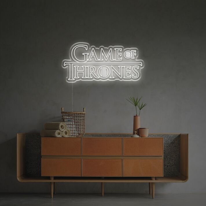 Game Of Thrones LED Neon Sign: Elevate Your Game Room, Man Cave, or Theme Party Ambiance
