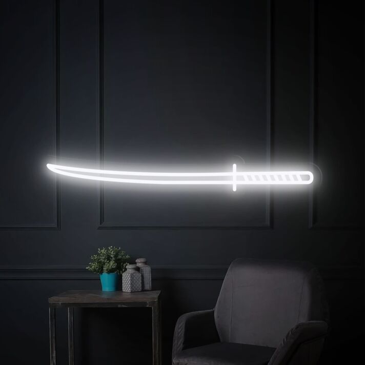 Brighten Up Any Space with Katana Led Neon Light Neon Sign - A Versatile Decor for Bedroom, Bar, Storefronts, and Themed Events
