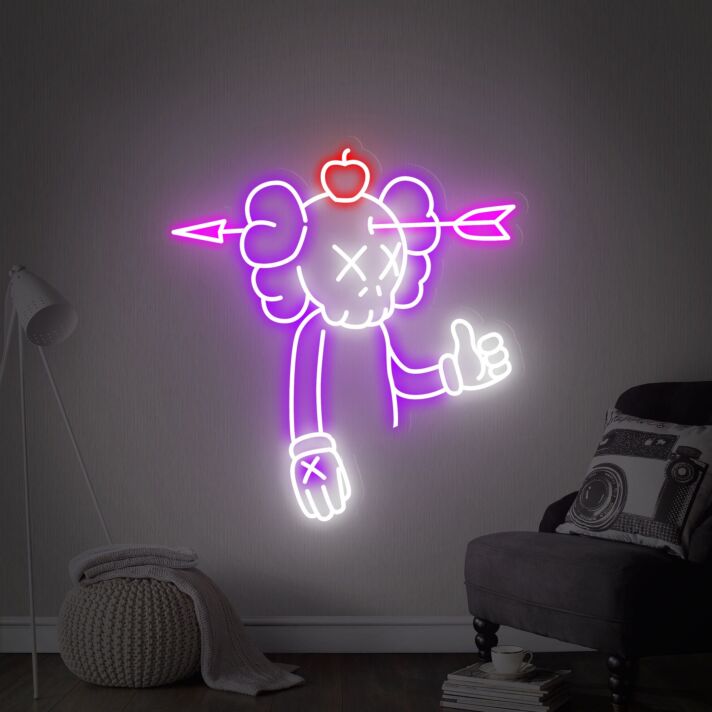 Brighten Your Spaces: Kaw Led Anime Neon Sign - Perfect for Home Decor, Office Vibes, Store Fronts, Bars, Weddings & Parties.
