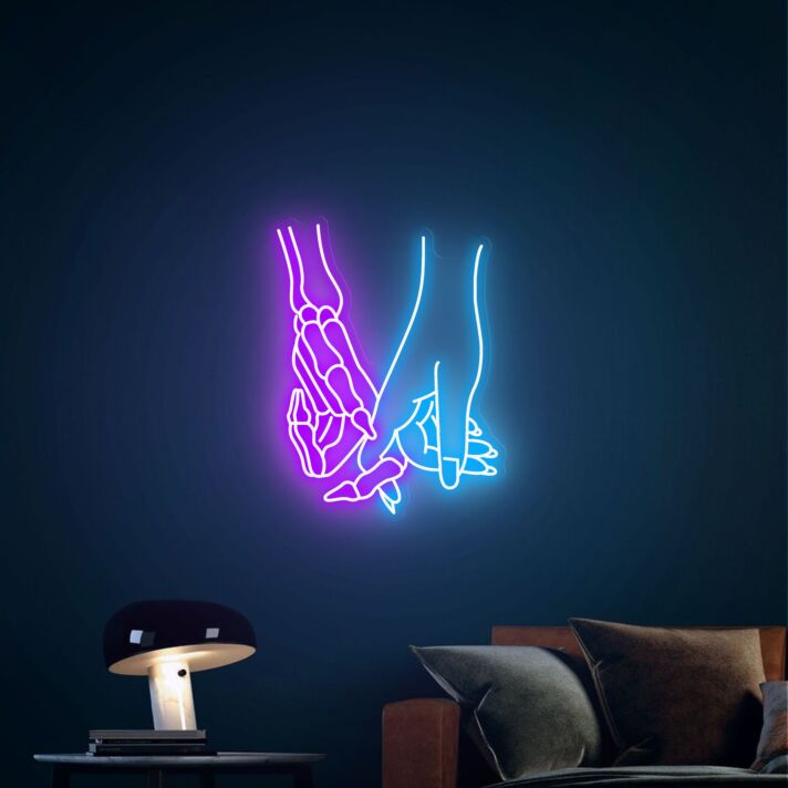 Brighten Up Your Special Moments: From Weddings to Home Ambiance with Promise Romance Hands Led Light Lover Hands Neon Sign