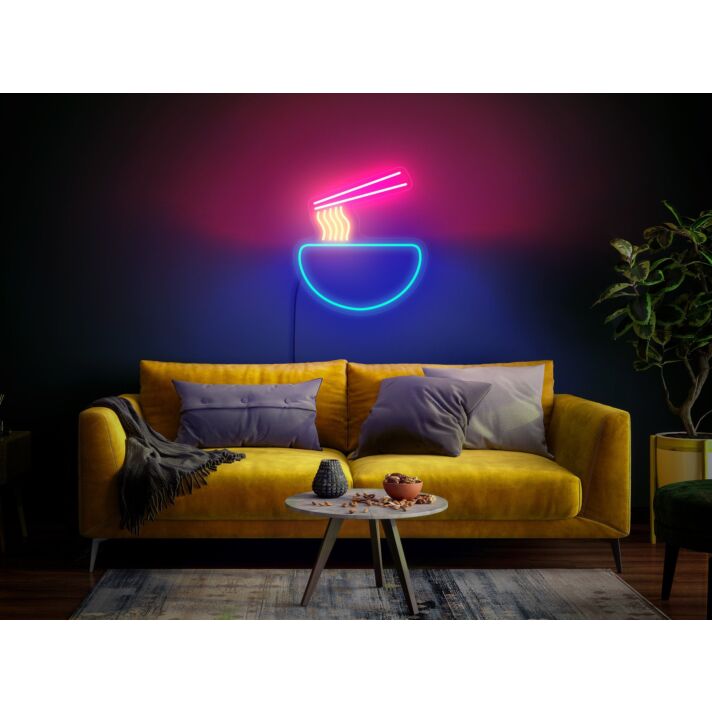Brighten Up Your Kitchen or Ramen Bar: Ramen Neon Sign Light Ramen Japanese Noodles Neon Sign Food Decor for a Zesty Touch