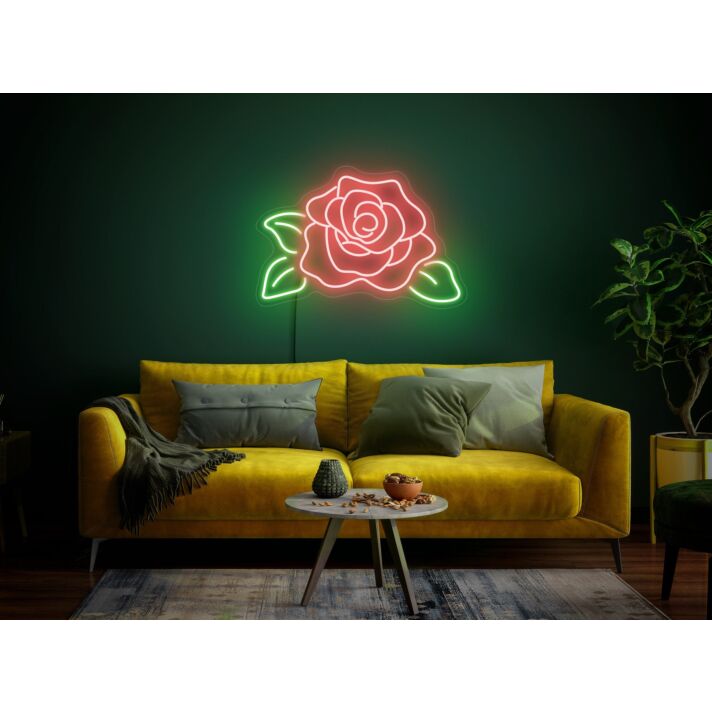 Brighten Your Spaces: Ideal for Home Decor, Weddings, and Bars - Rose Neon Sign Rose Flower Neon Flower Neon Sign Rose Light Decor