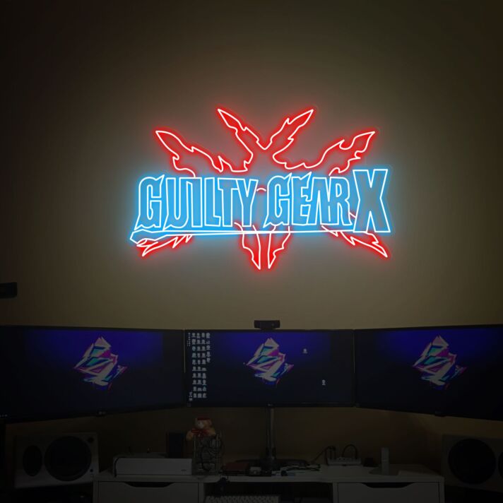 Elevate Your Gaming Space or Surprise Your Boyfriend with the Guilty Gear Led Neon Sign, Perfect for Bedrooms, Game Rooms, and Bars.