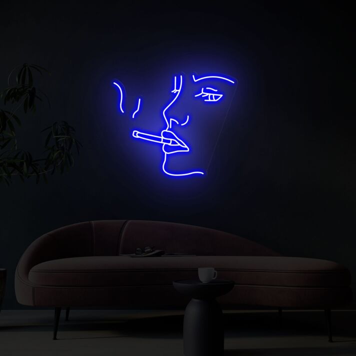 Add a Spark to Your Space: Smoking Girl Led Neon Sign Ideal for Bedroom Decor, Girl's Room, and Unique Gifts for Her - Perfect for Home, Office, or Bar Ambiance.