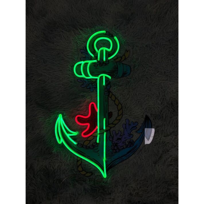Brighten Up Your Office, Bar, or Storefront with the Versatile Anchor Shop Decor Fan Club Anchor Led uv Neon Sign.