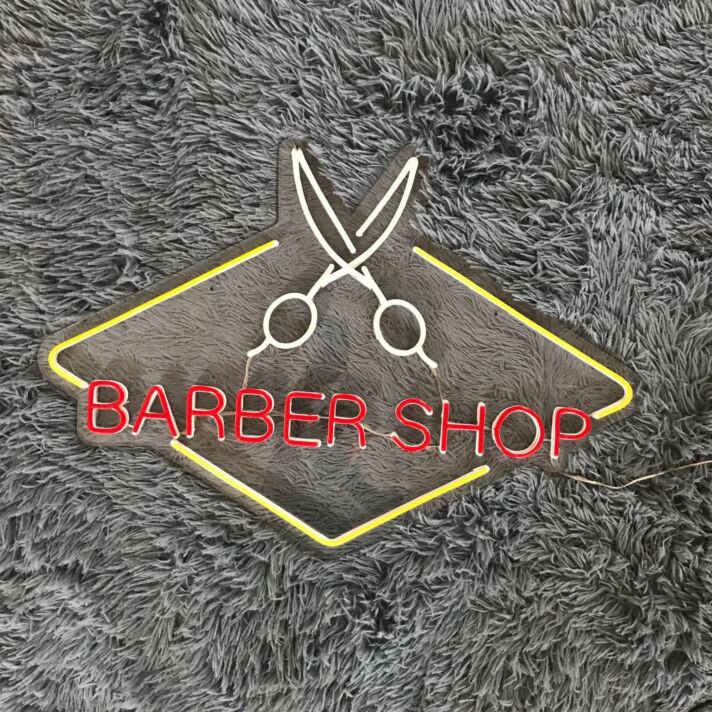 Brighten Your Barbershop, Spa, or Home with the Vibrant Barber Neon LED Sign - Perfect for Creating a Welcoming Atmosphere or Adding a Touch of Artistic Flair to Your Decor.