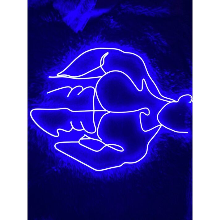 Brighten Your Bar, Club, or Gay Pride Event with Bikini Naked Male LED Neon Sign Gay Body Club Neon LED Sign Blue.