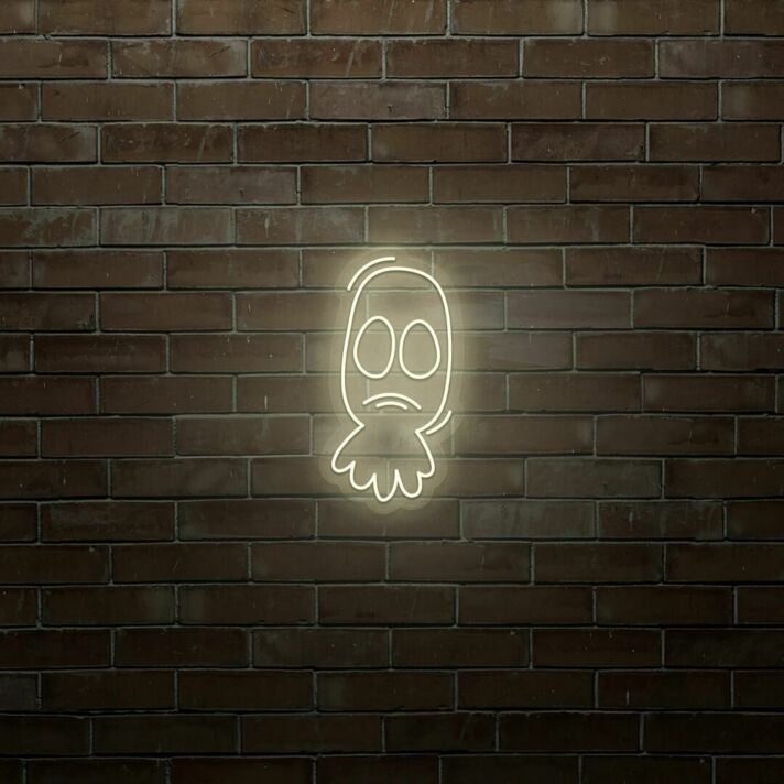 Sad Ghost LED Neon Sign