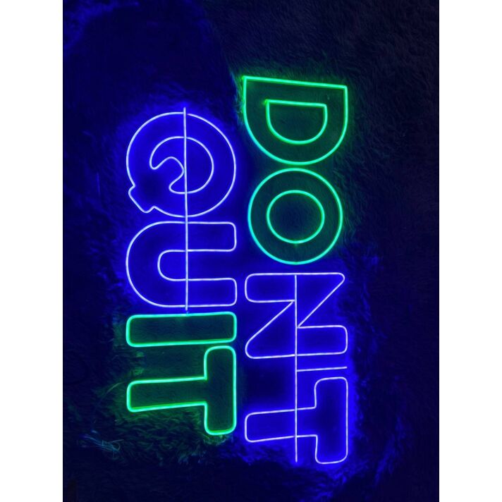 Brighten Your Office or Gym Ambiance with Dont Quit Led Neon Sign Motivational for an Inspirational Boost