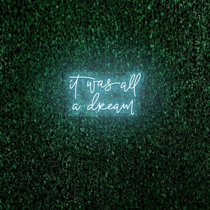 It was all dreams LED Neon Sign