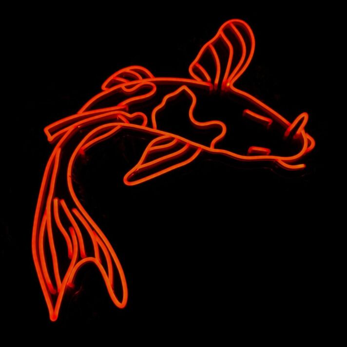 Brighten Your Space: Koi Fish Led Neon Sign Custom Koi Fish Led Sign for Restaurant, Home Décor, and Special Occasions