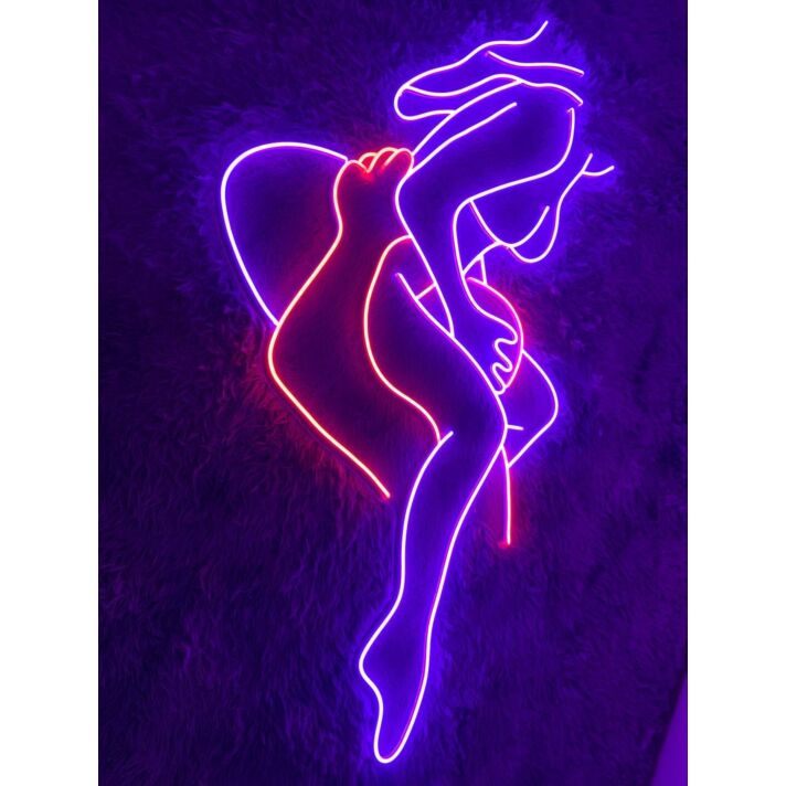 OraOral Sex Couple Naked Led Neon Sign Bedroom Deco