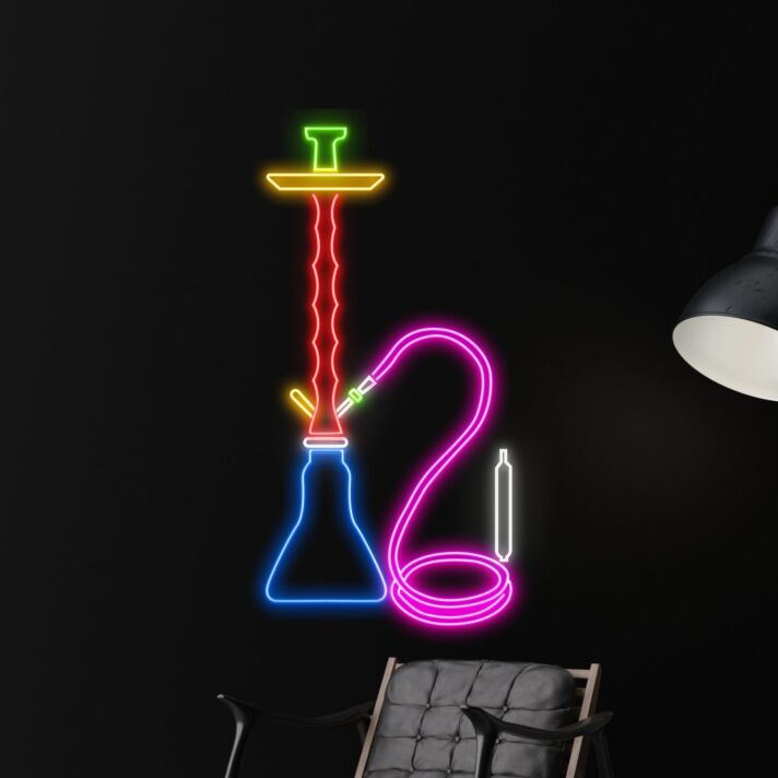 Smoking Machine Led Sign Shop Wall Led Art Leaf Led Light Smoking Sign