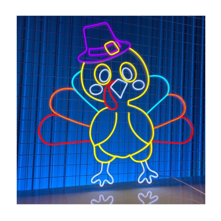 Turkey Led Neon Sign Turkey Led Sign Turkey Thanksgiving Neon Light Led Neon Sign