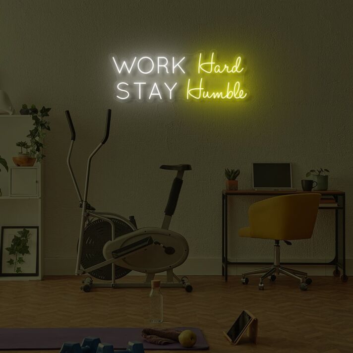 Work Hard Stay Humble LED Neon Sign