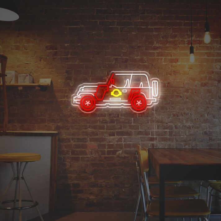 Jurassic Park Car LED Neon Sign