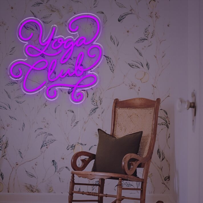 Yoga Club LED Neon Sign