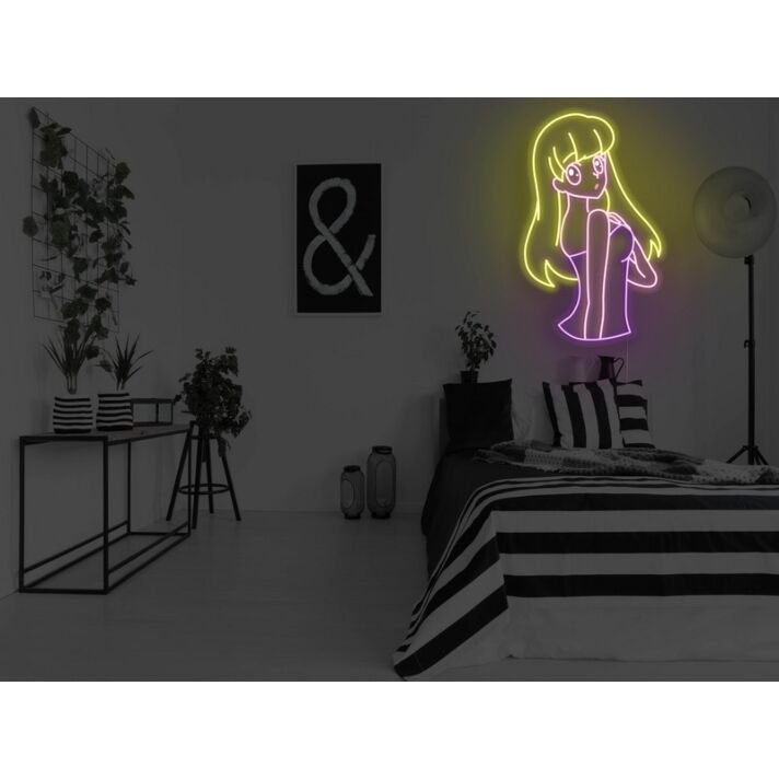 Anime Look Back Girl Neon Sign