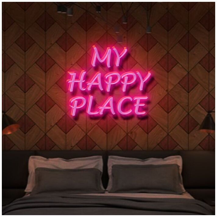 My Happy Place Neon Sign