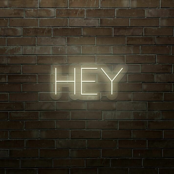 Hey LED Neon Sign