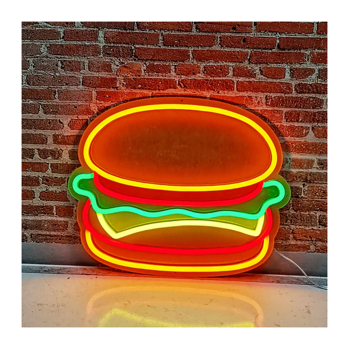 Burger V1 Neon Sign