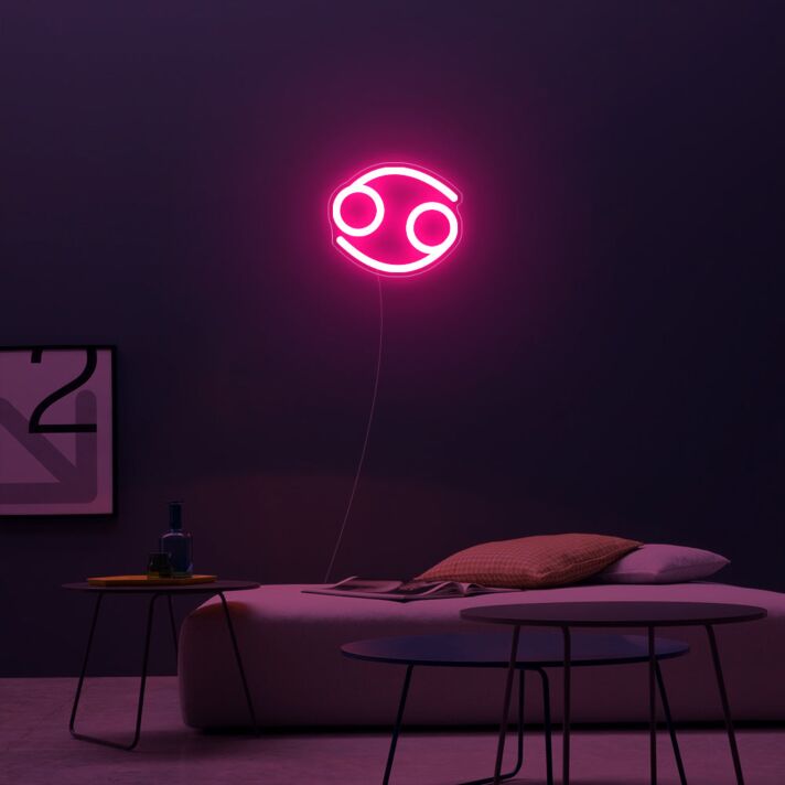 Cancer Zodiac Neon Sign