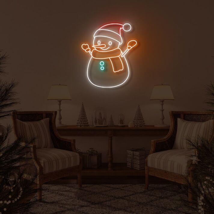 Snowman LED Sign