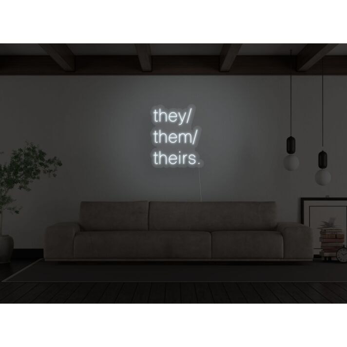 Pronouns Neon Sign
