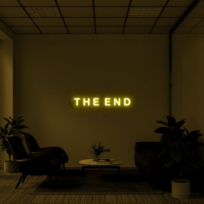 The End Neon Sign