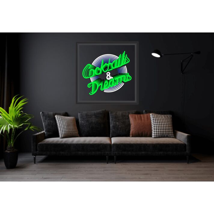 Cocktails And Dreams Infinity Mirror Neon Sign