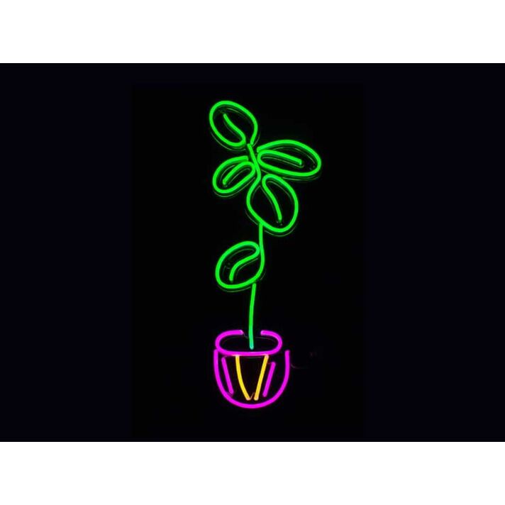 Fiddle Leaf Fig Plant Neon Sign