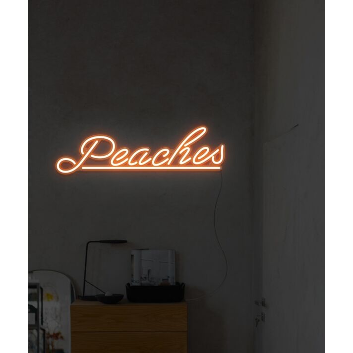 Peaches Neon Sign
