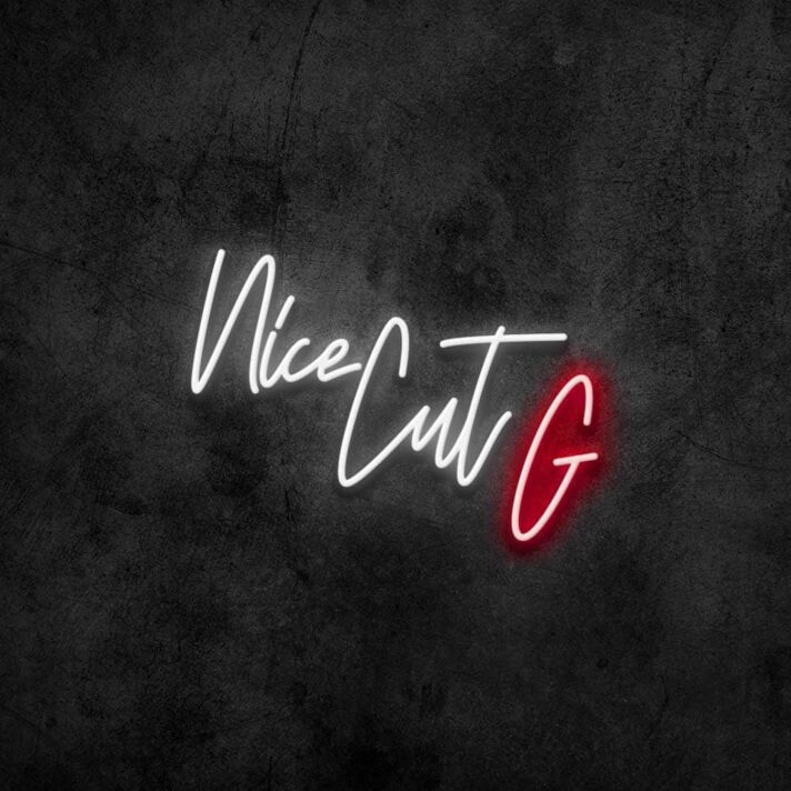 Nice Cut G Neon Sign