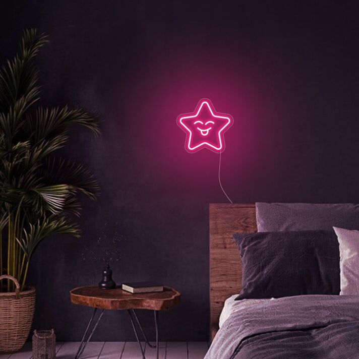 Mini Smile Star Neon Sign