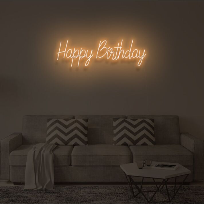 HAPPY BIRTHDAY" LED Neon Sign