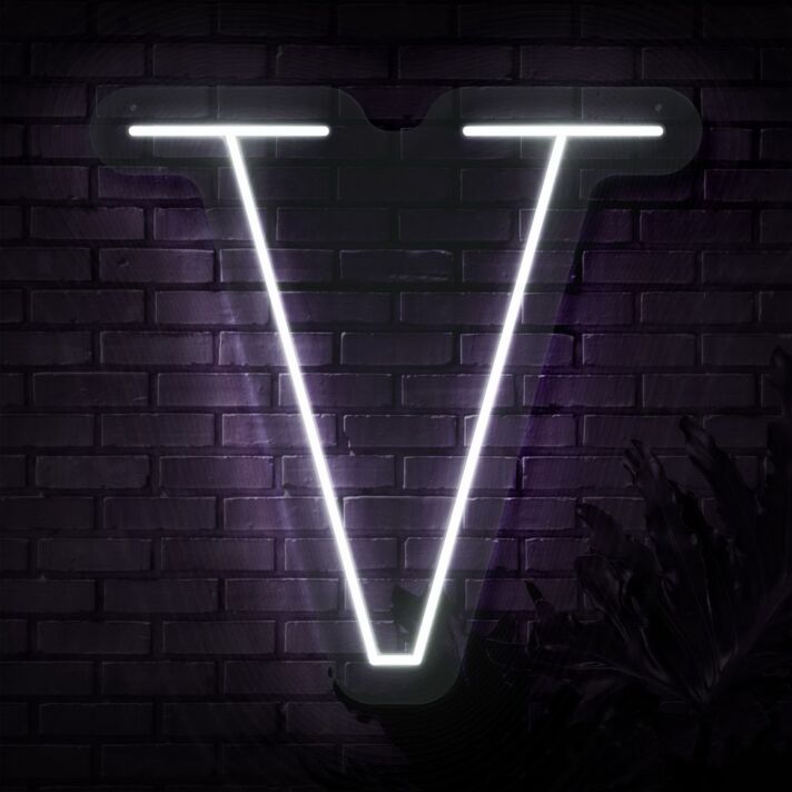Personalized Initial Letter V Neon Sign MNC41541