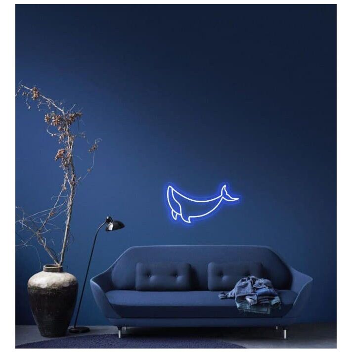 Whale Neon Sign