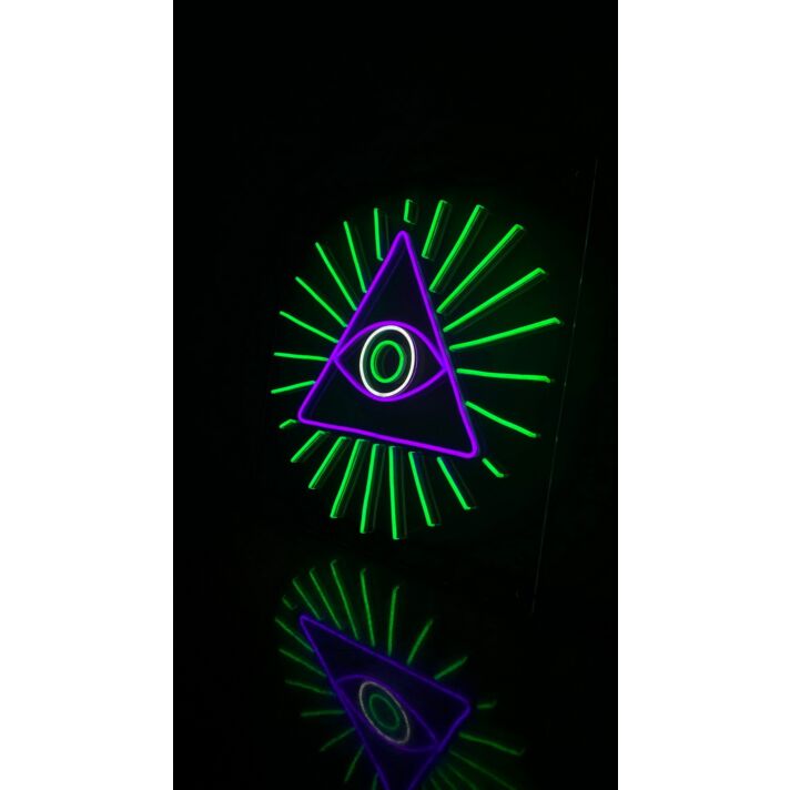 The Eye Of Horus Triangle Neon Sign