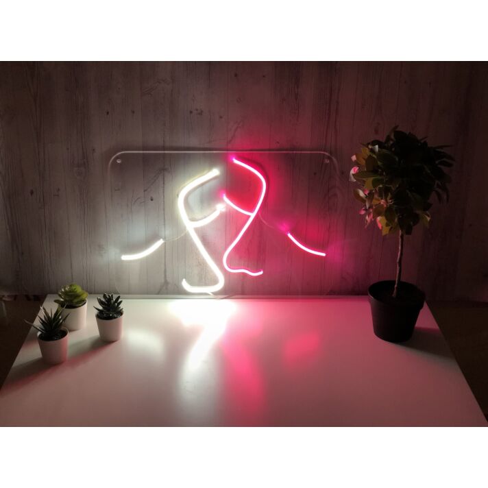 2 faces – Led neon sign