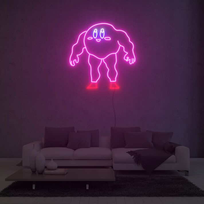 Strong Kirby Neon Sign Fashion Custom Neon Sign Lights Night Lamp Led Neon Sign Light For Home Party