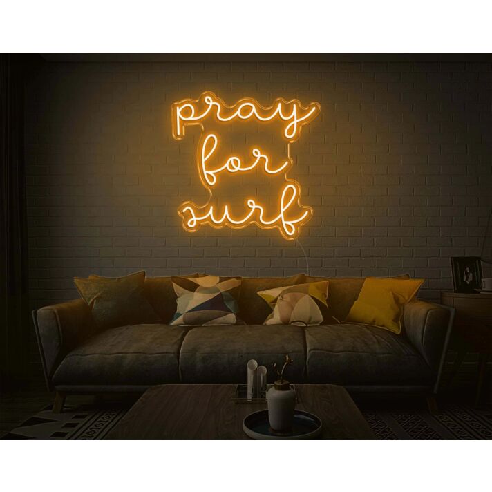 Pray For Surf Neon Sign