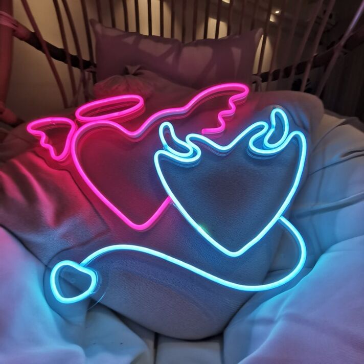 Angel and Devil Led Neon Sign