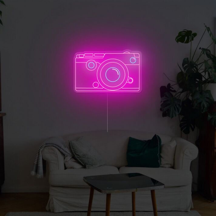 DSLR Camera Neon Sign