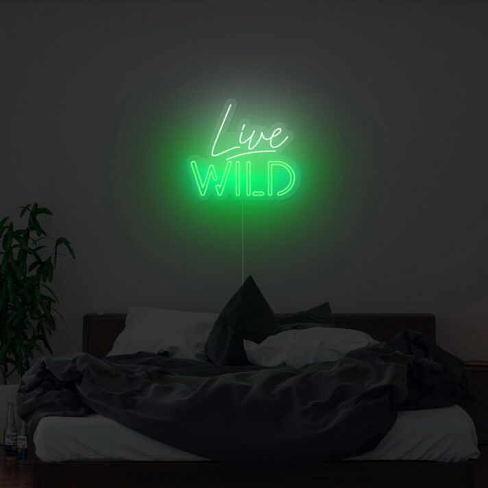 Live Wild Neon Sign