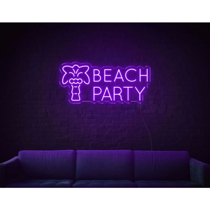 Beach Party LED Neon Sign