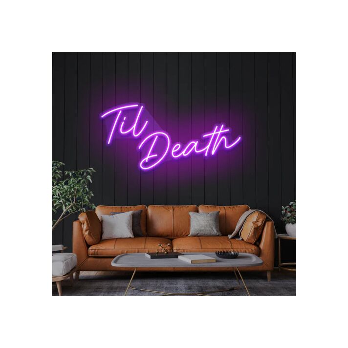 Til Death Neon Sign Light