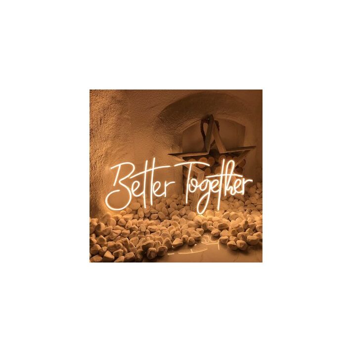 Better Together Neon Special Wedding Design