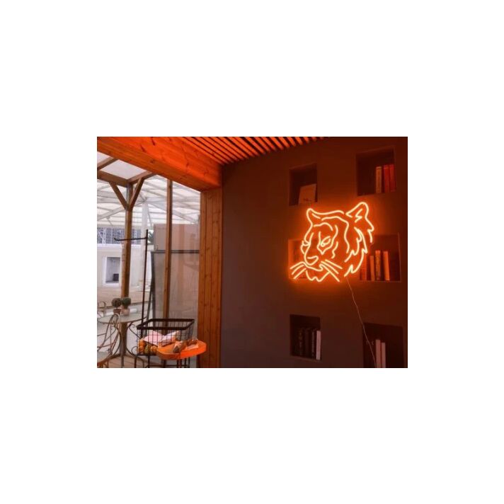 Neon Tiger Led Tiger Head Art